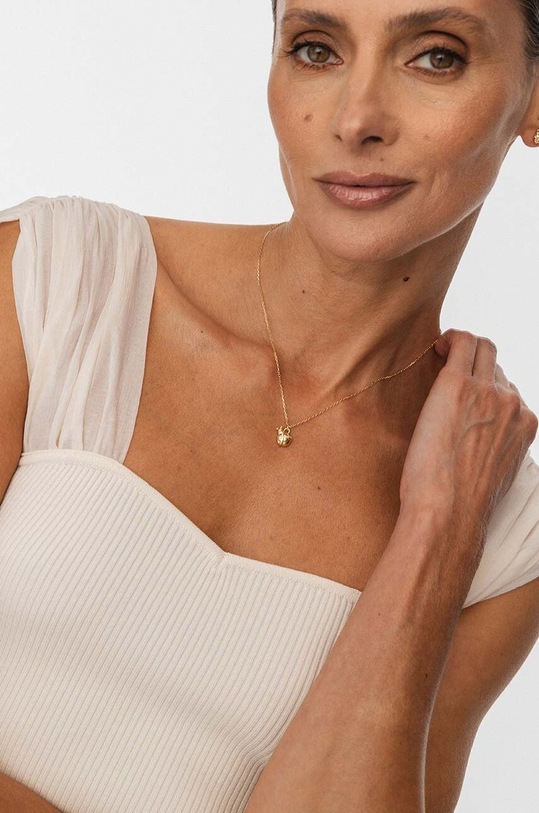 ANIA KRUK naszyjnik ze srebra pokrytego złotem BELIEVE złoty SAKNS2410Z