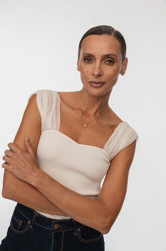 ANIA KRUK naszyjnik ze srebra pokrytego złotem BELIEVE SAKNS2410Z złoty