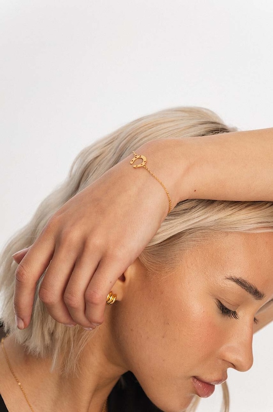 Срібний браслет з позолотою ANIA KRUK BELIEVE SJDAS0270Z золотий