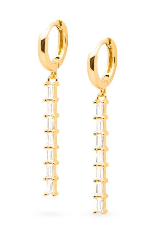Серебряные серьги с позолотой ANIA KRUK GLAMOUR серебро золотой SJDKC0142Z
