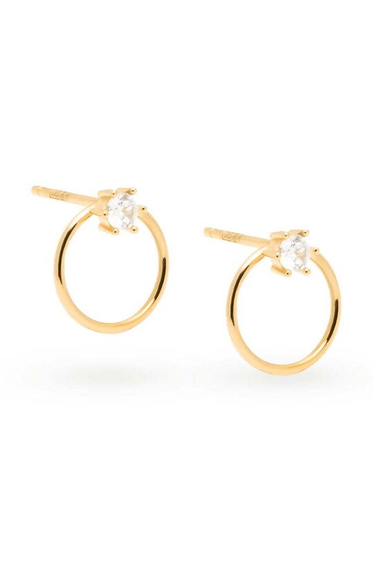 Strieborné pozlátené náušnice ANIA KRUK GLAMOUR pozlátené zlatá SJDKC0221Z