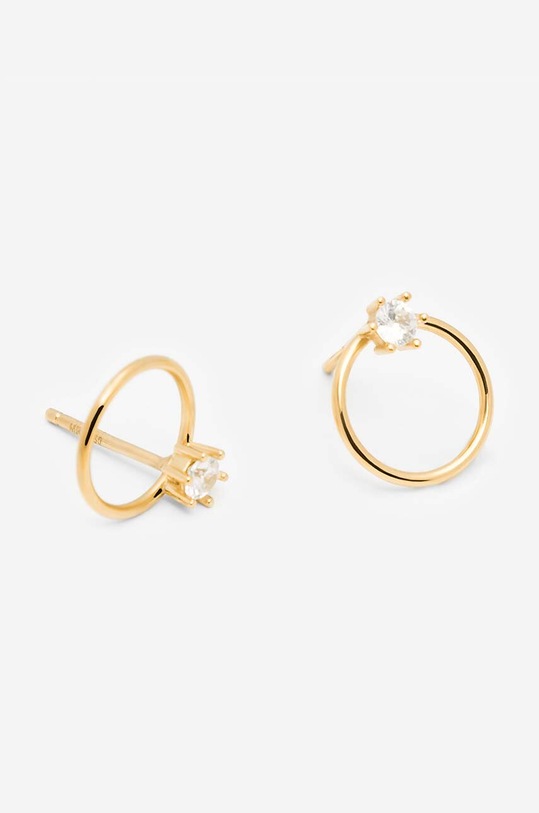 Strieborné pozlátené náušnice ANIA KRUK GLAMOUR SJDKC0221Z zlatá ZA00
