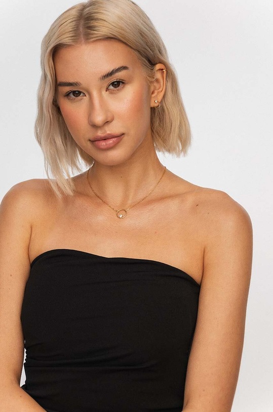 Strieborné pozlátené náušnice ANIA KRUK GLAMOUR SJDKC0221Z zlatá