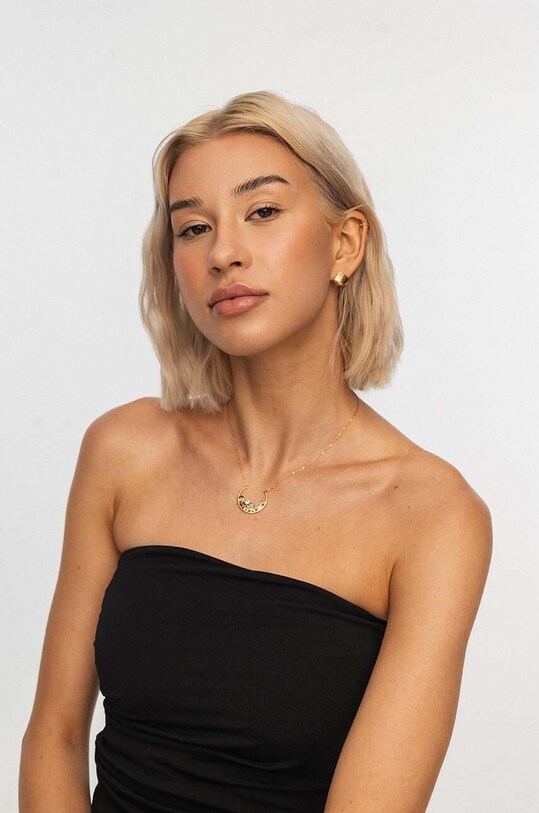 ANIA KRUK cercei din argint placat cu aur VINTAGE aur SJDKS0040Z