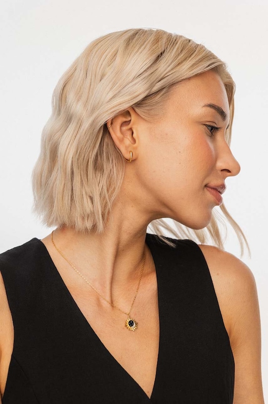 Akcesoria ANIA KRUK naszyjnik ze srebra pokrytego złotem SKY SJDNE0114Z złoty