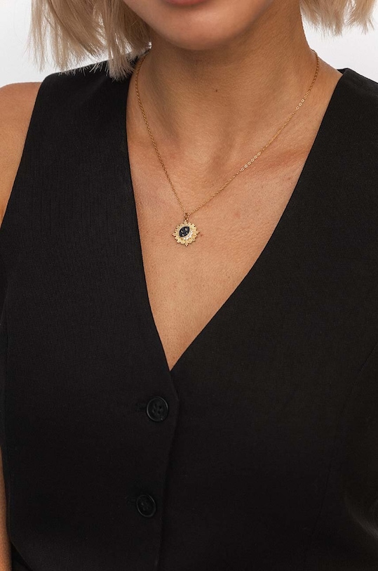 ANIA KRUK naszyjnik ze srebra pokrytego złotem SKY złoty SJDNE0114Z