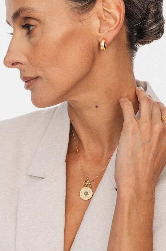 Accesorii ANIA KRUK colier din argint placat cu aur VINTAGE SJDNN0189Z aur