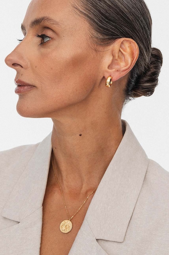 Akcesoria ANIA KRUK naszyjnik ze srebra pokrytego złotem SKY SJDNS0190Z złoty