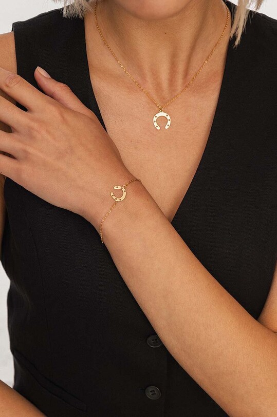 Серебряное колье с позолотой ANIA KRUK BELIEVE золотой SJDNS0270Z