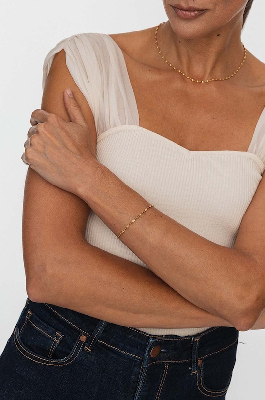 Аксессуары Серебряный браслет с позолотой ANIA KRUK VINTAGE SMVAS2540Z золотой