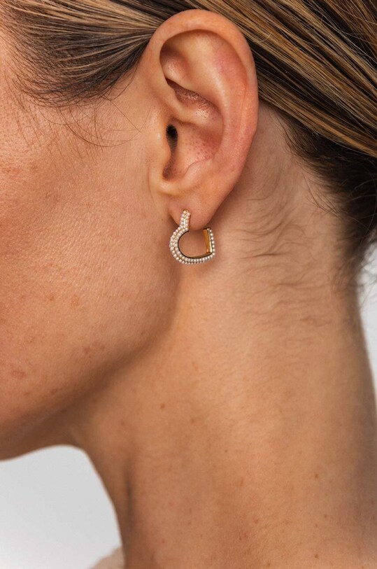 ANIA KRUK cercei din argint placat cu aur ROMANTICA SMVKP2122Z aur