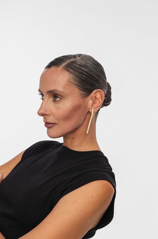 Pozlacené stříbrné náušnice ANIA KRUK BLAIR SMVKS2430Z zlatá