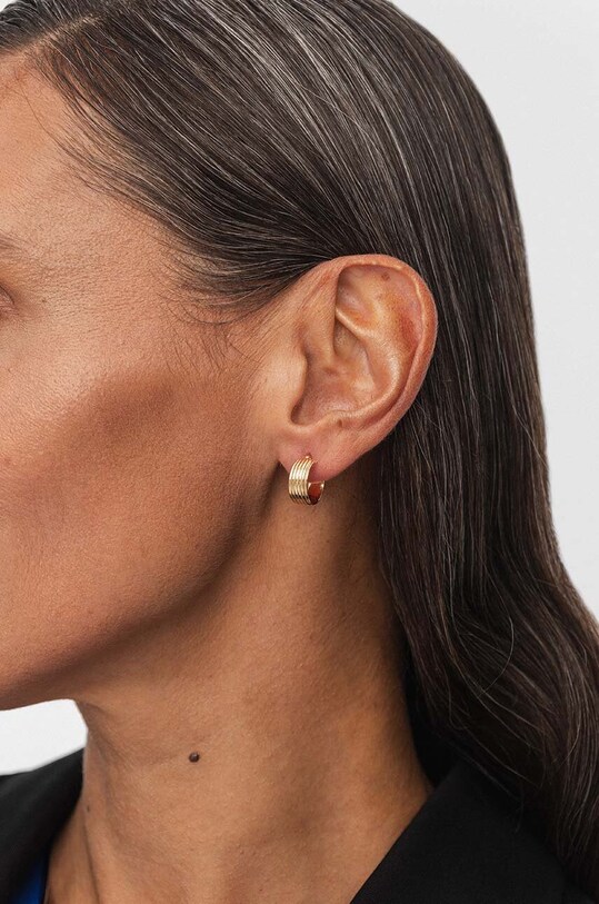 Accesorii ANIA KRUK cercei din argint placat cu aur TRENDY SMVKS2590Z aur