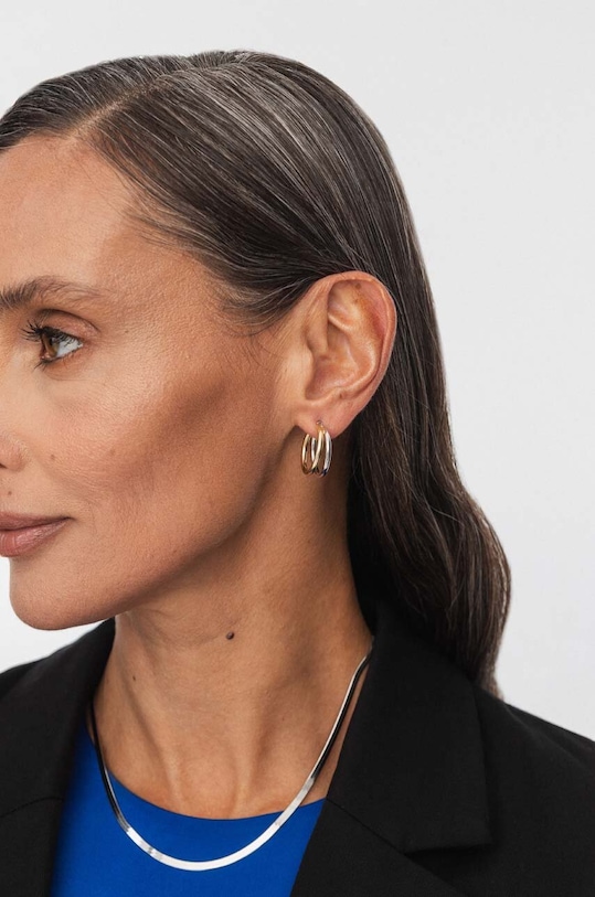 Аксессуары Серебряные серьги с позолотой ANIA KRUK TRENDY SMVKS2630Z золотой