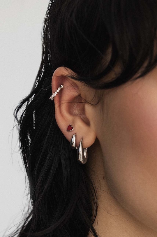 Doplňky Stříbrná náušnice ANIA KRUK ROCK IT SRUKS0655 stříbrná