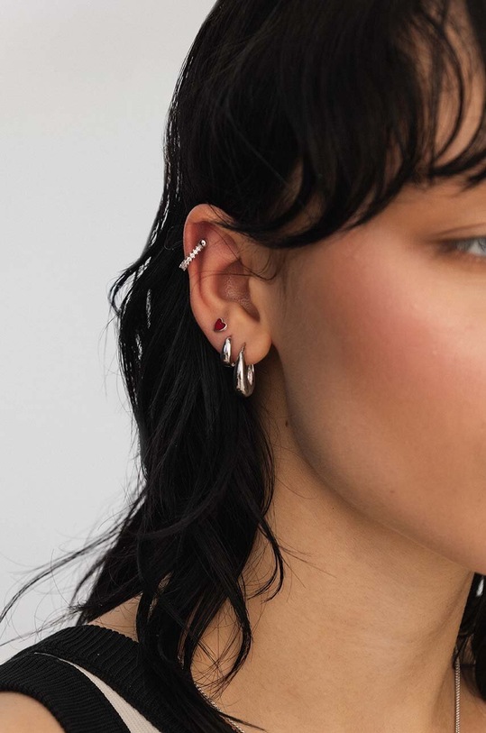 Stříbrná náušnice ANIA KRUK ROCK IT stříbrná SRUKS0655