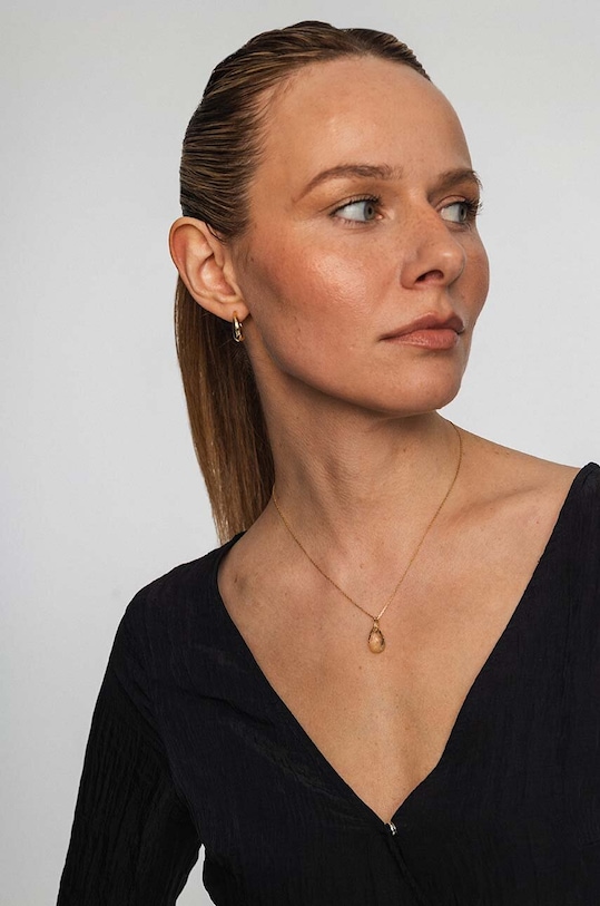 Позлатени сребърни обици ANIA KRUK VINTAGE злато SRUKS2330Z