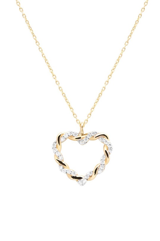 Zlatý náhrdelník ANIA KRUK GLOW zirkón zlatá ZEMNC2102