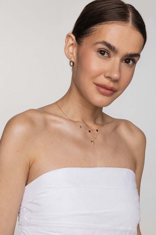 Doplnky Zlatý náhrdelník ANIA KRUK SOFT ZEMNZ1180 zlatá