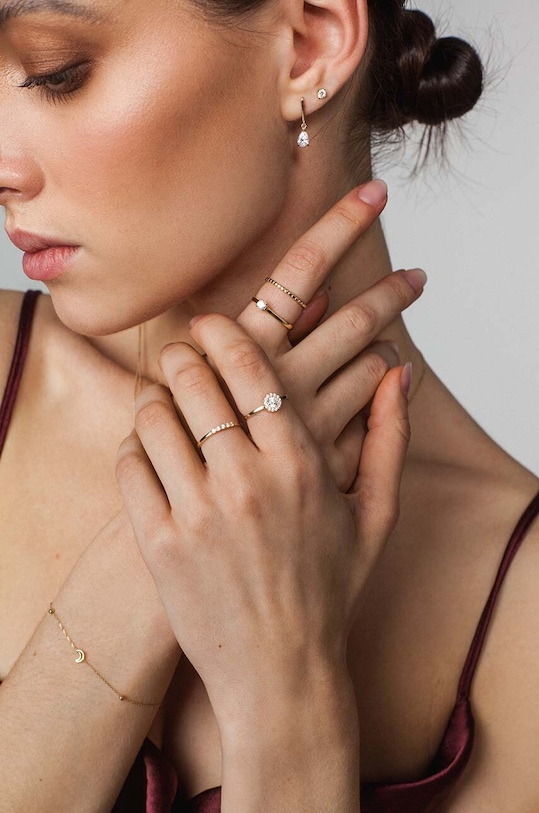 Χρυσό δαχτυλίδι ANIA KRUK GLOW ZEMPZ0530 χρυσαφί ZA00