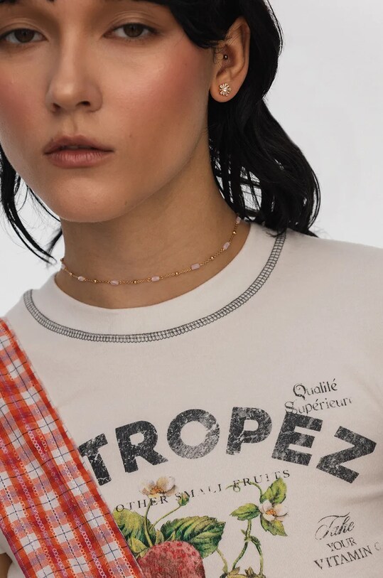 Accesorii ANIA KRUK colier din argint placat cu aur SUGAR SMVNC2348Z aur