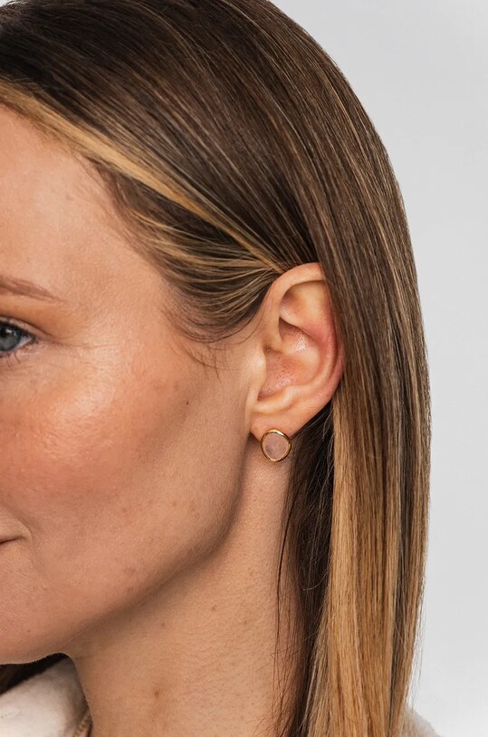 Серебряные серьги с позолотой ANIA KRUK DUO золотой SOPKN0768Z