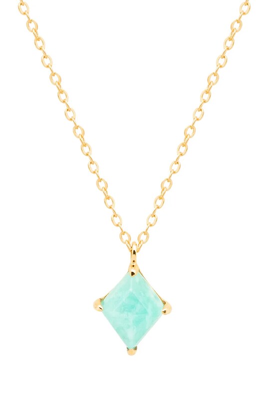 ANIA KRUK collana in argento placcato oro DUO pietra naturale oro SOPNN0756Z
