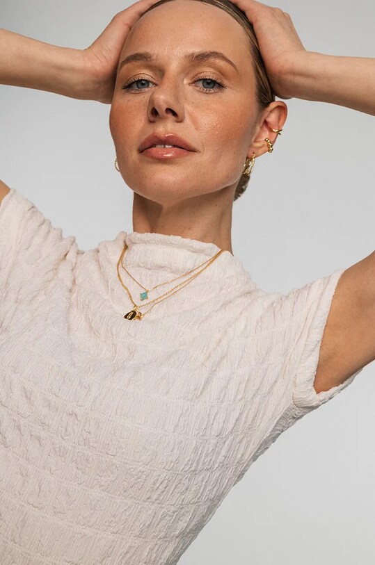 ANIA KRUK collana in argento placcato oro DUO SOPNN0756Z oro