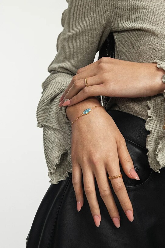 Серебряное кольцо с позолотой ANIA KRUK HIPPIE SGCPS1810Z золотой