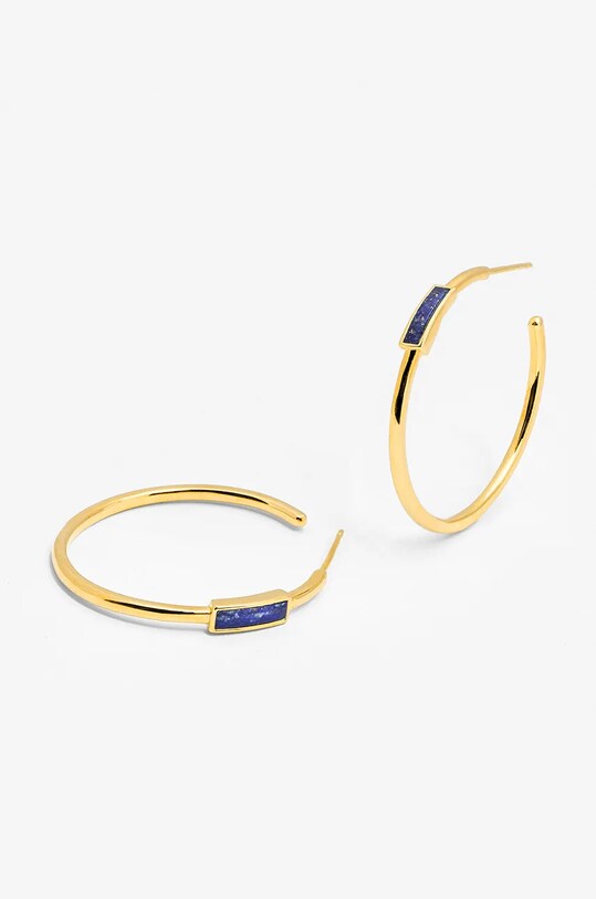 ANIA KRUK kolczyki ze srebra pokrytego złotem DUO SMRKN1324Z złoty ZA00