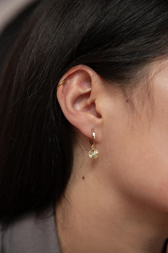 Strieborné pozlátené náušnice ANIA KRUK VINTAGE SMRKS0820Z zlatá ZA00