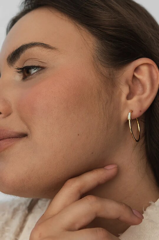 Аксесуари Срібні сережки з позолотою ANIA KRUK DUO SMRKY1329Z золотий