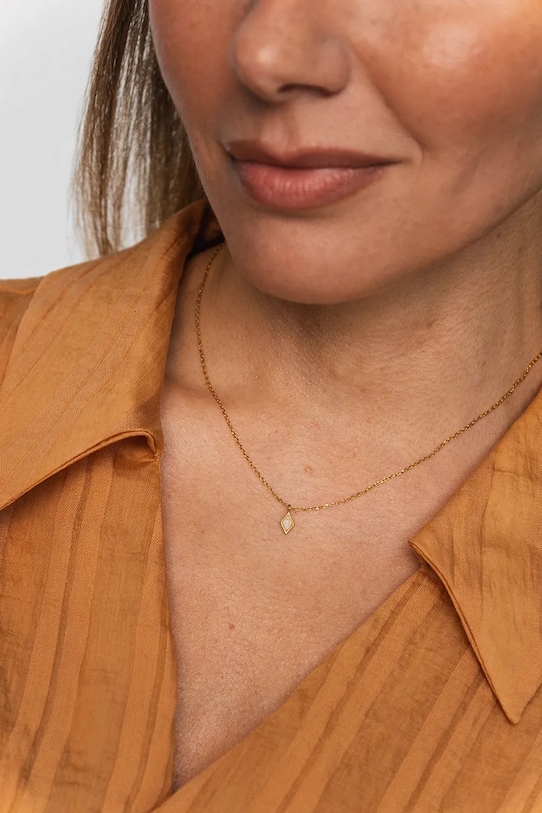 Akcesoria ANIA KRUK naszyjnik ze srebra pokrytego złotem DUO SMRNY1359Z złoty