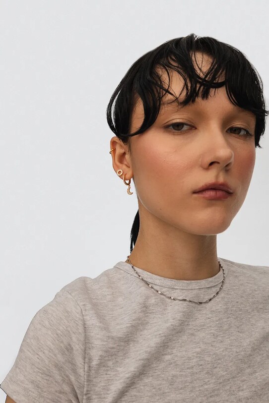 Серебряные серьги с позолотой ANIA KRUK GLAMOUR SMVKC1792Z золотой