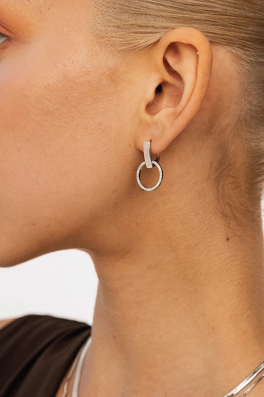 ANIA KRUK kolczyki srebrne GLAMOUR srebrny SMVKC1802