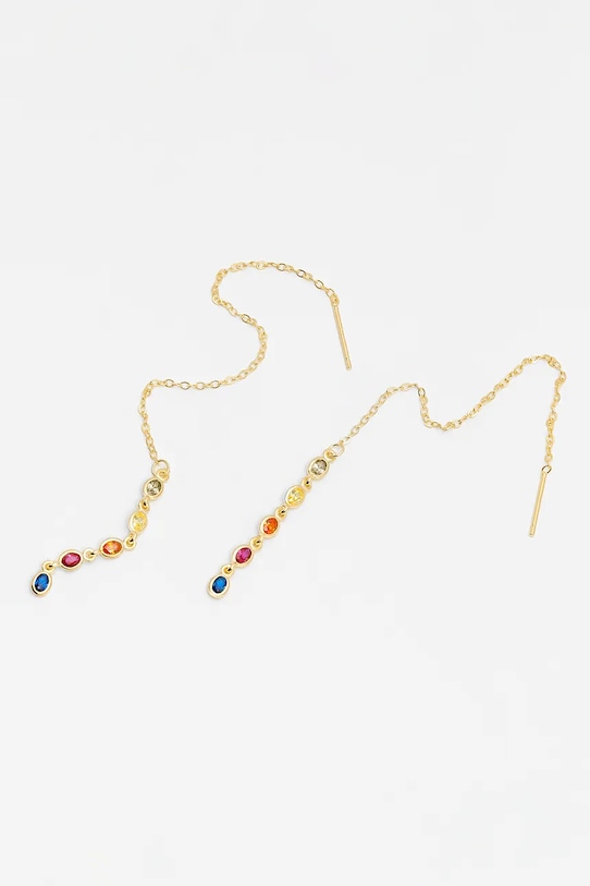 ANIA KRUK kolczyki ze srebra pokrytego złotem SUGAR SMVKC1819Z złoty ZA00