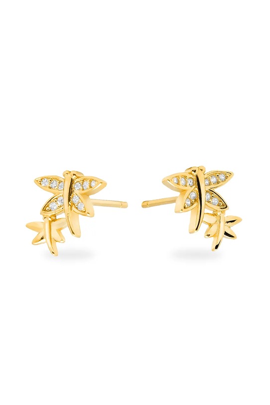 Pozlacené stříbrné náušnice ANIA KRUK BELIEVE stříbro zlatá SMVKC2272Z