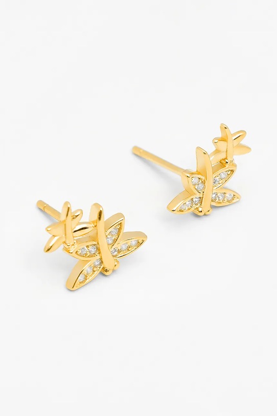 Pozlacené stříbrné náušnice ANIA KRUK BELIEVE SMVKC2272Z zlatá ZA00