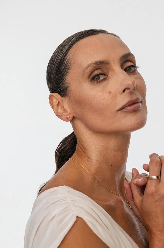 ANIA KRUK cercei din argint placat cu aur SKY aur SMVKS2460Z