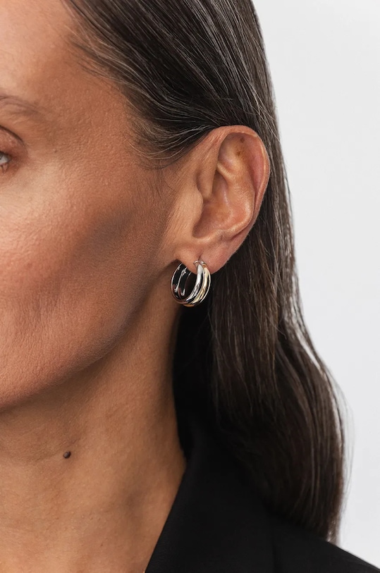 Pozlacené stříbrné náušnice ANIA KRUK TRENDY zlatá SMVKS2640Z