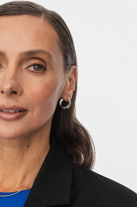 Pozlacené stříbrné náušnice ANIA KRUK TRENDY SMVKS2640Z zlatá