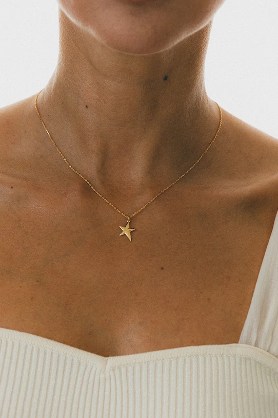 Accesorii ANIA KRUK colier din argint placat cu aur SKY SMVNS2470Z aur