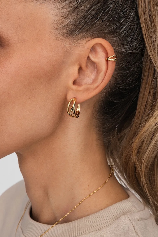 Doplnky Pozlátené náušnice ANIA KRUK SEA MMRKM1600Z zlatá