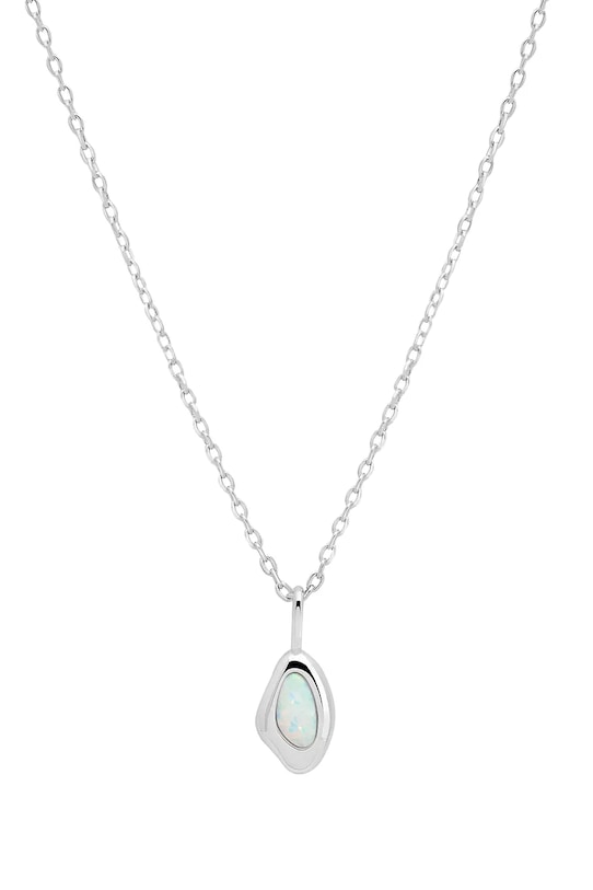 ANIA KRUK colier SEA piatră naturală argintiu MMRNY1569