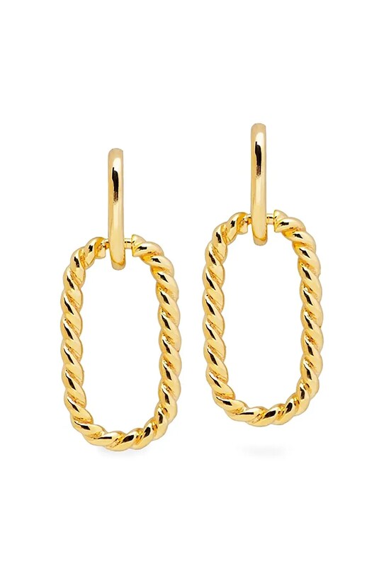 Strieborné pozlátené náušnice ANIA KRUK TRENDY striebro zlatá SGCKS0670Z