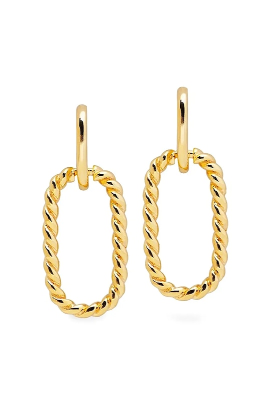 Strieborné pozlátené náušnice ANIA KRUK TRENDY striebro zlatá SGCKS0670Z