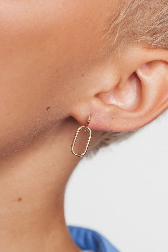 Doplnky Strieborné pozlátené náušnice ANIA KRUK TRENDY SGCKS0680Z zlatá