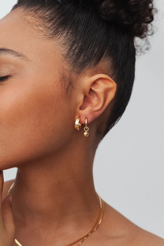 Аксесуари Срібні сережки з позолотою ANIA KRUK COSMO SLTKS3090Z золотий