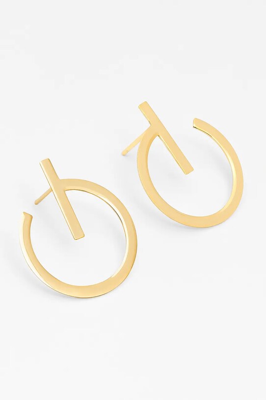 Серебряные серьги с позолотой ANIA KRUK TRENDY SLTKS3240Z золотой ZA00