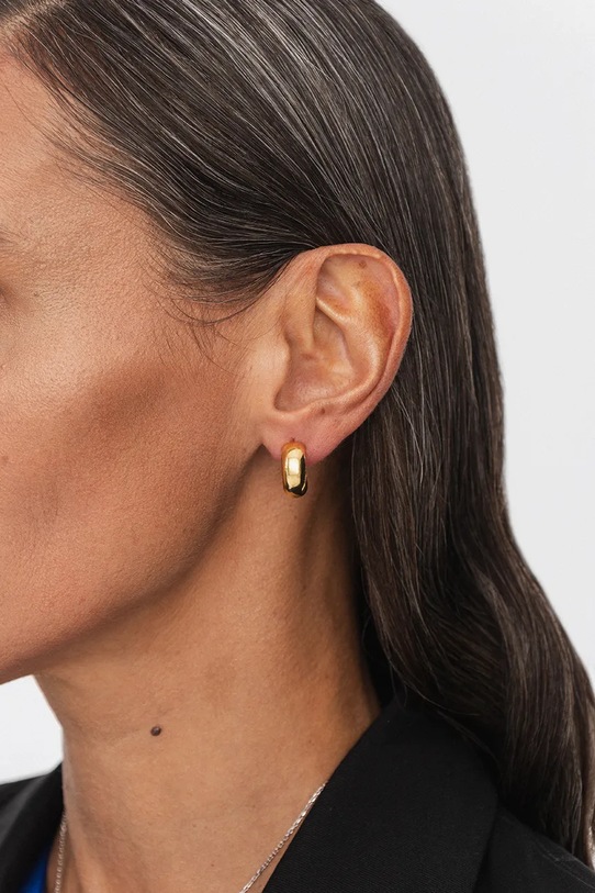 Αξεσουάρ Ασημένια επιχρυσωμένα σκουλαρίκια ANIA KRUK TRENDY SMVKS2610Z χρυσαφί